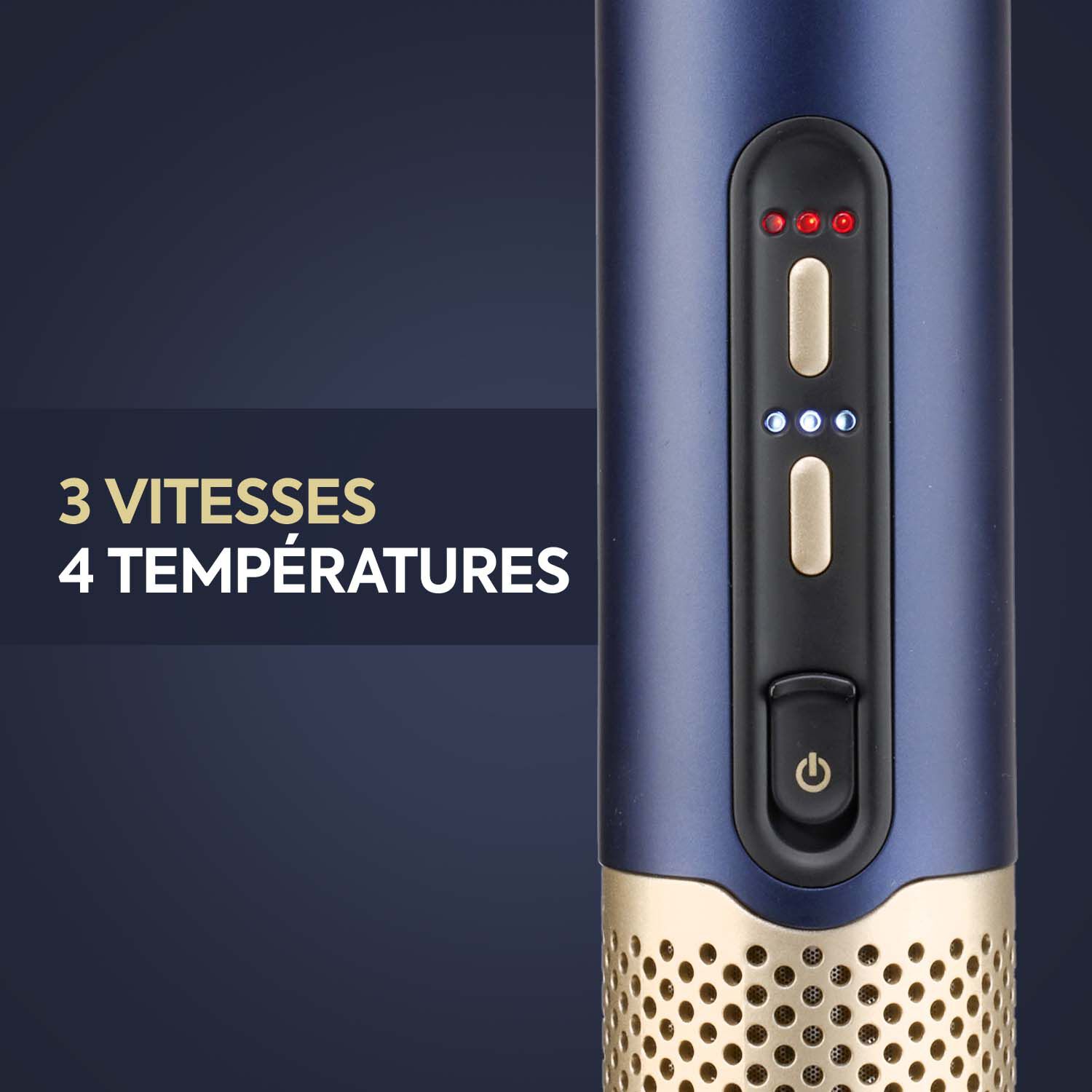 3 vitesses. 4 temp&eacute;ratures